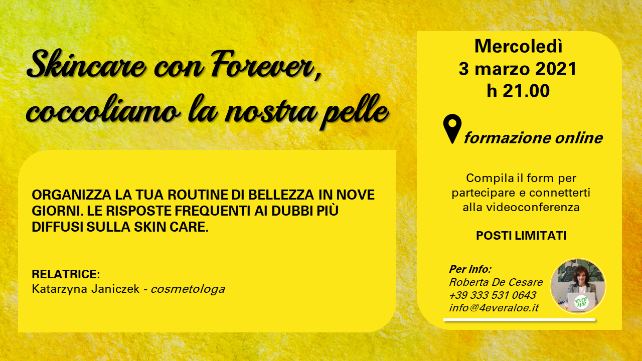 Skincare con Forever coccoliamo la nostra pelle